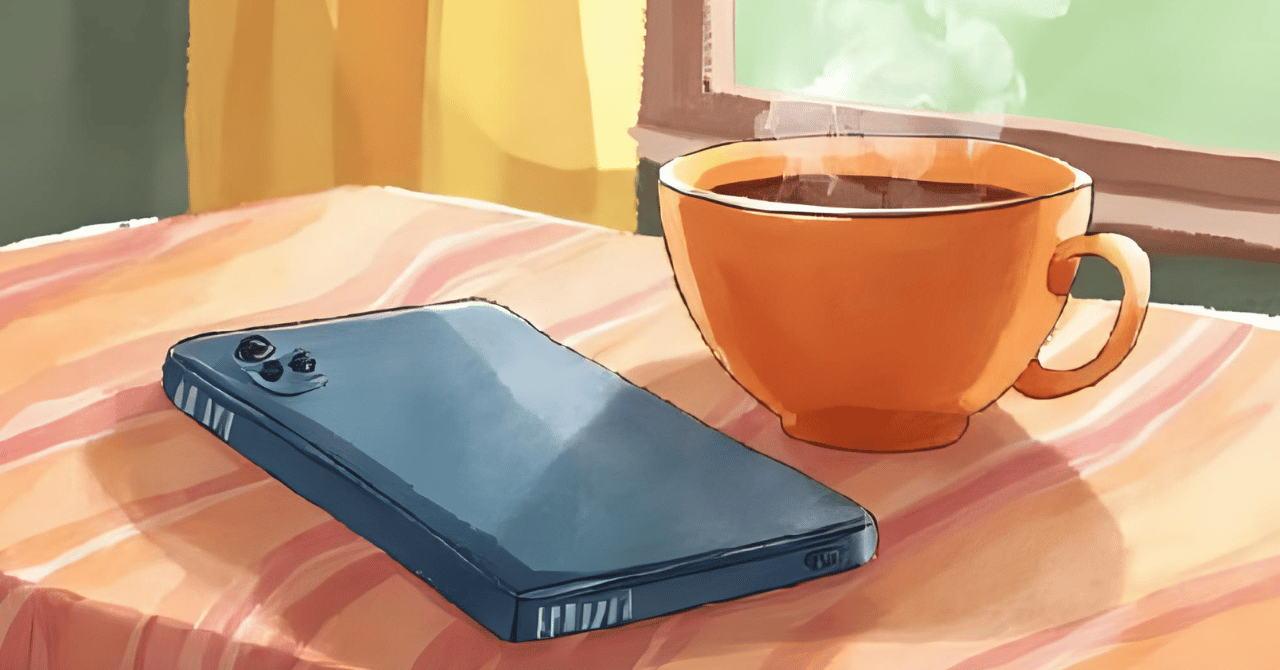 スマホとコーヒー